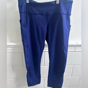 Lululemon Leggings Cropped Navy Blue Size 8